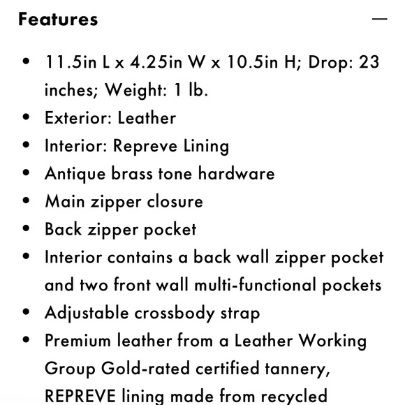 The Sak Los Feliz leather bag. Like new - Picture 5 of 5